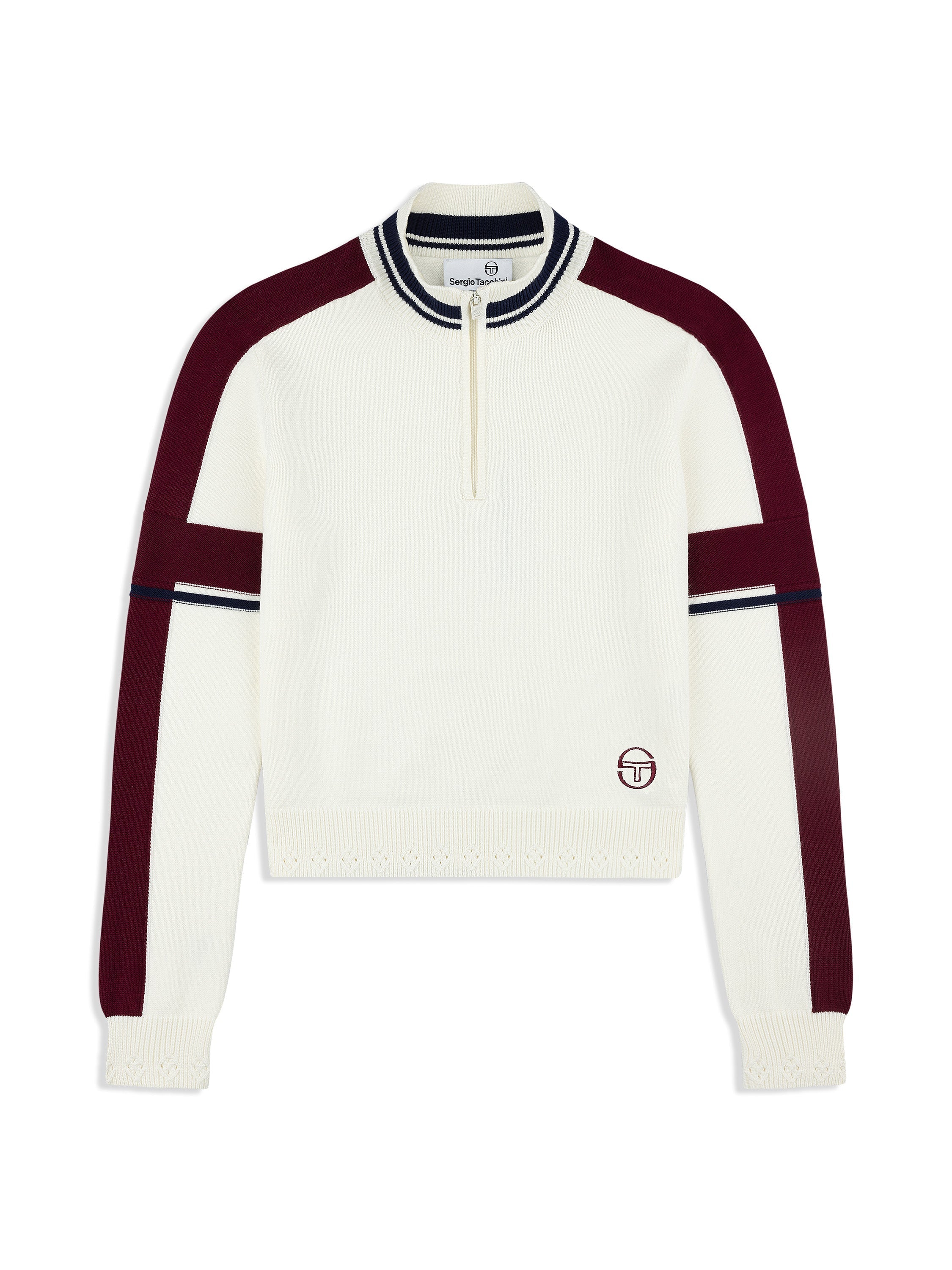 Nota Knit Quarter Zip- Gardenia