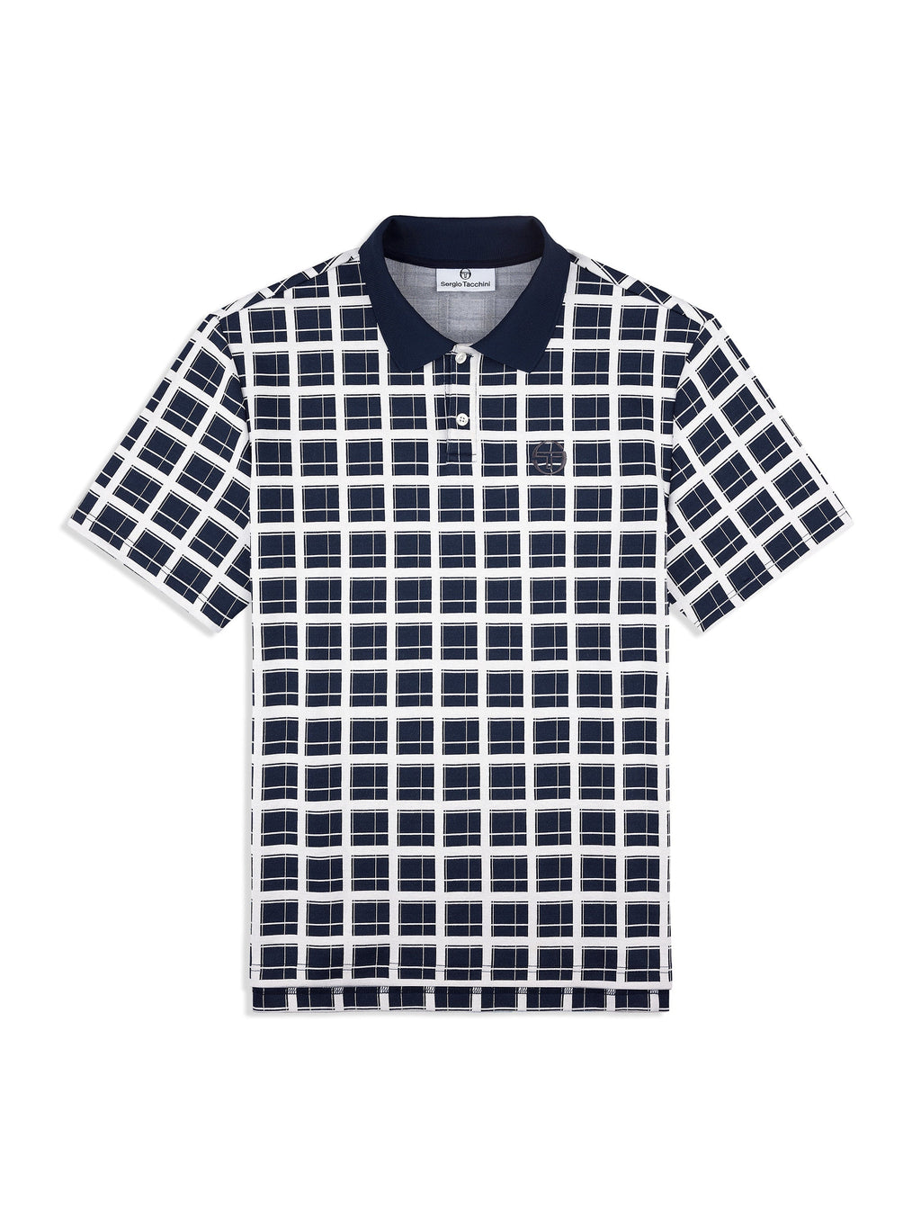 Damarindo Check Polo- Maritime Blue