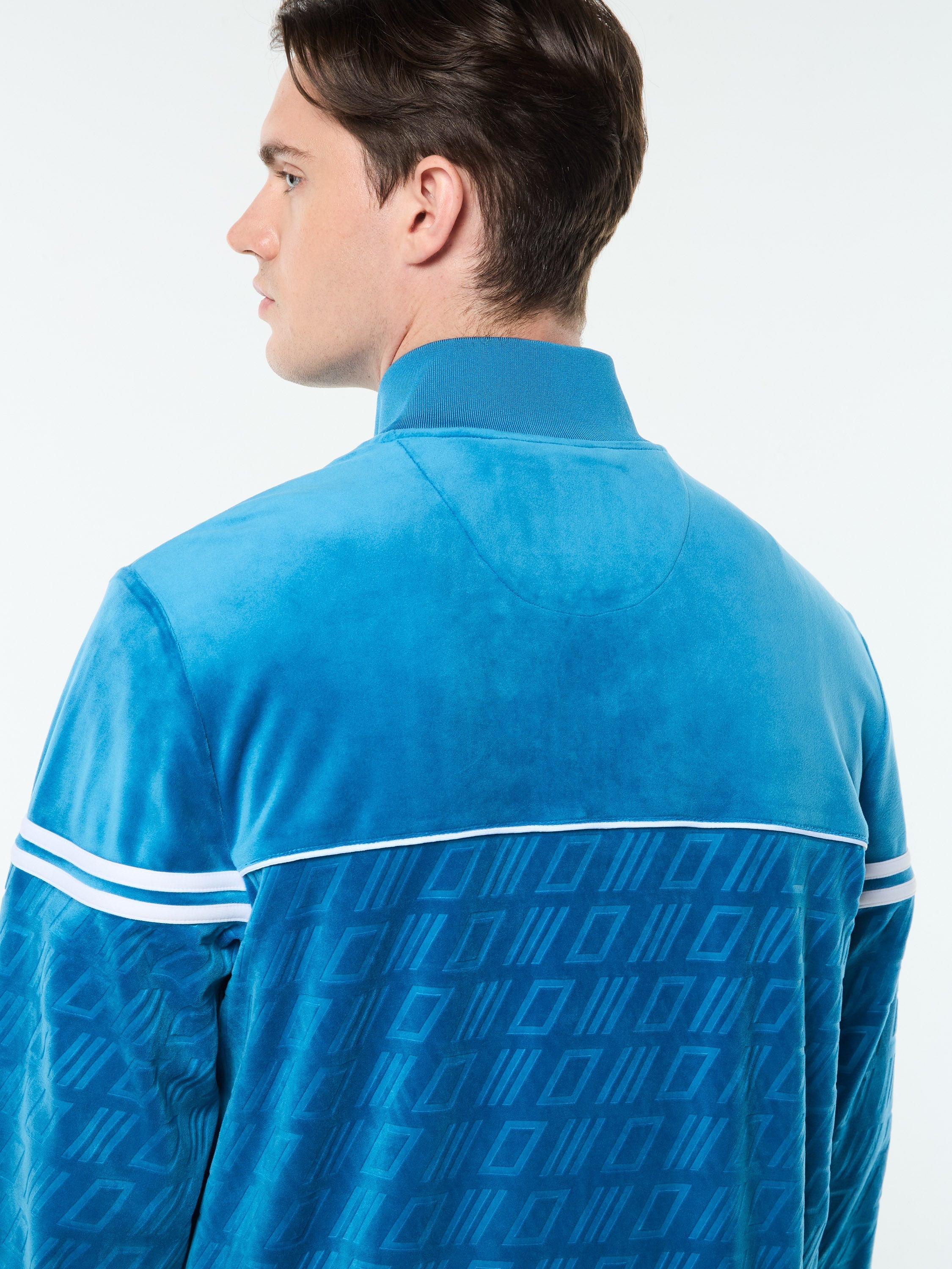 Bandiera Track Jacket- Mykonos Blue