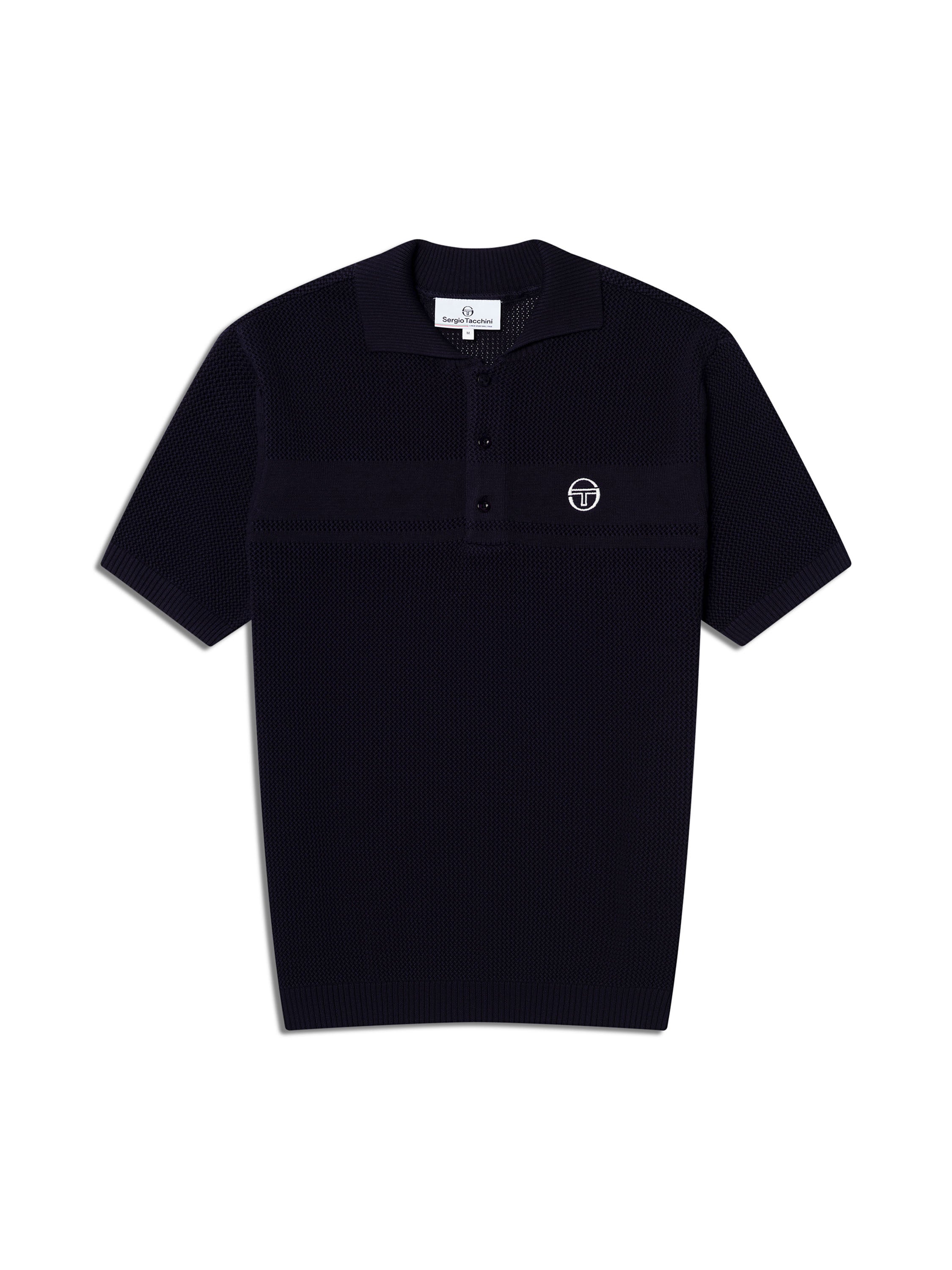 Sabino Knit Polo-Maritime Blue