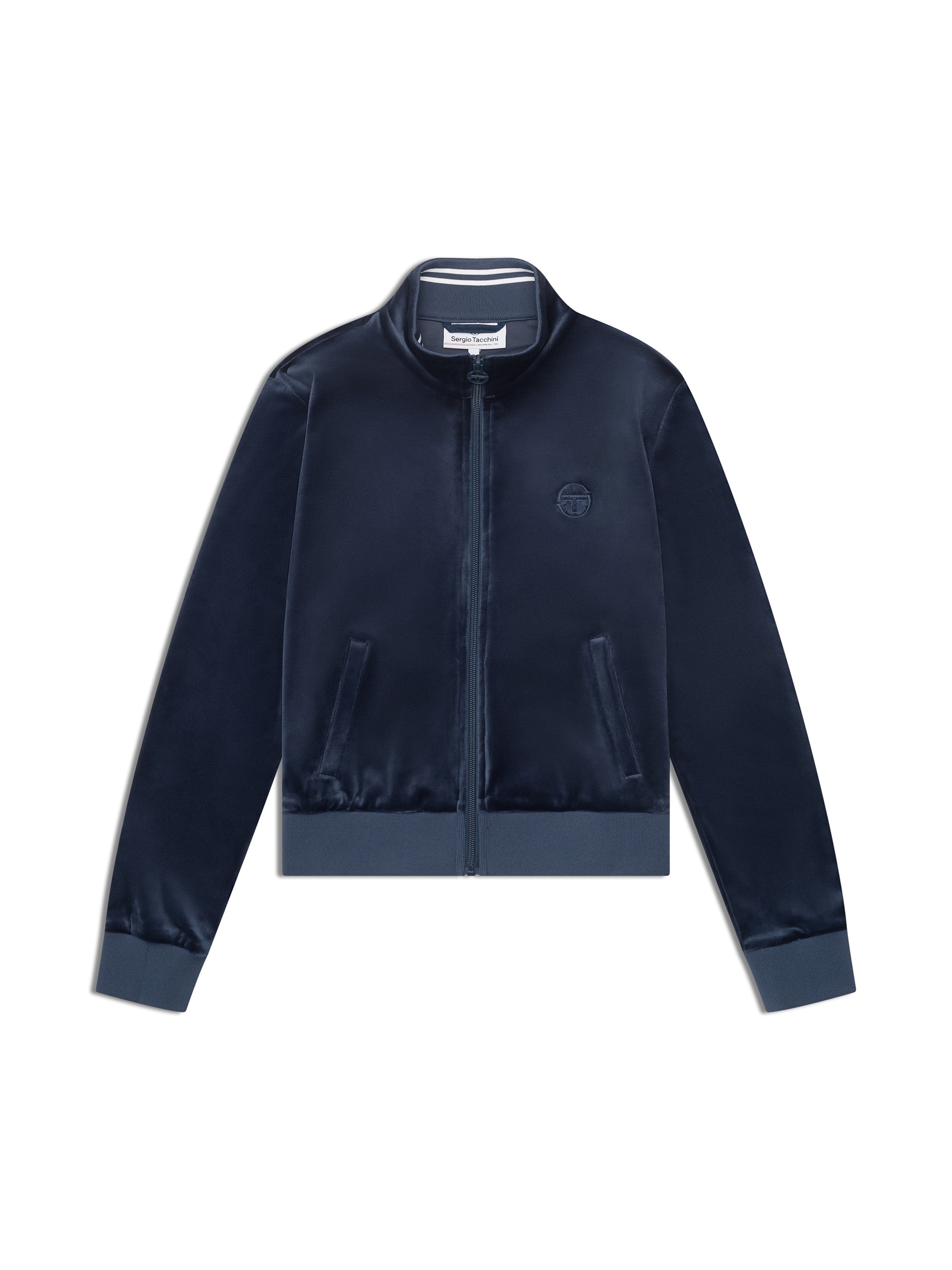 Nuvola Velour Track Jacket-Key Largo